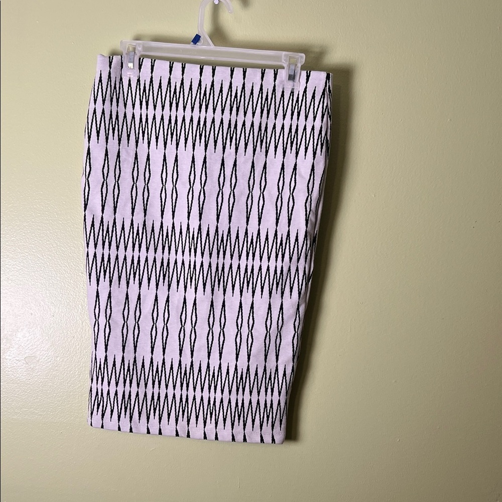 Zara Black and White Patterned Women's Skirt